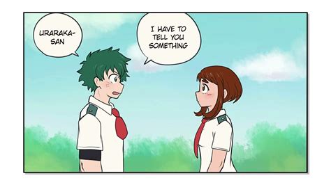 does deku and ochako get together|does ochako confess to deku.